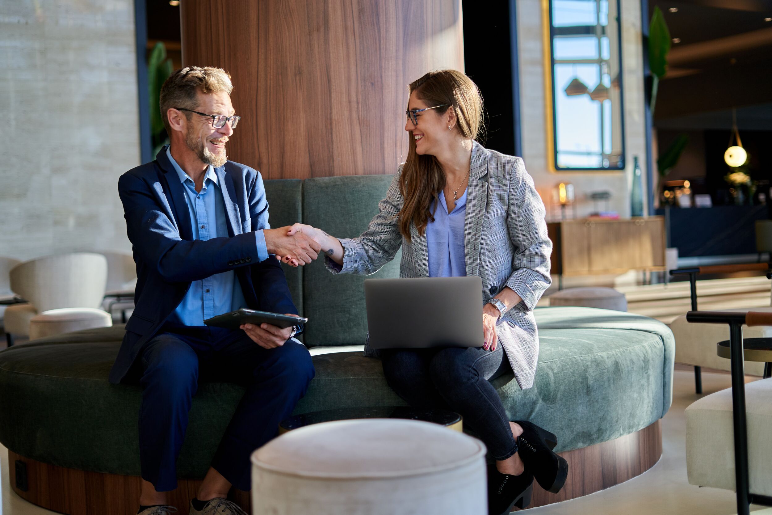 Business partners making a business deal.